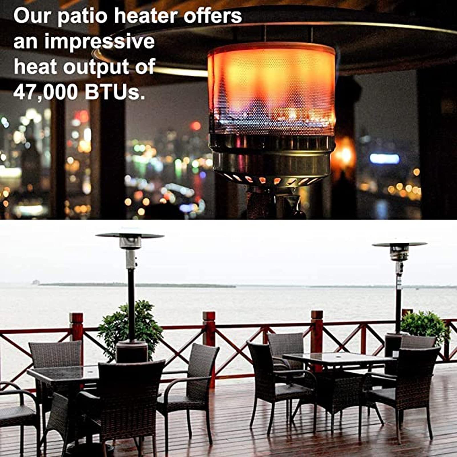 Outdoor Patio Nagrzewnica, Ogród Heavy Duty Propan Nagrzewnica zewnętrzna, Certyfikat CSA, najlepszy domowy gaz grzejnik zewnętrzny