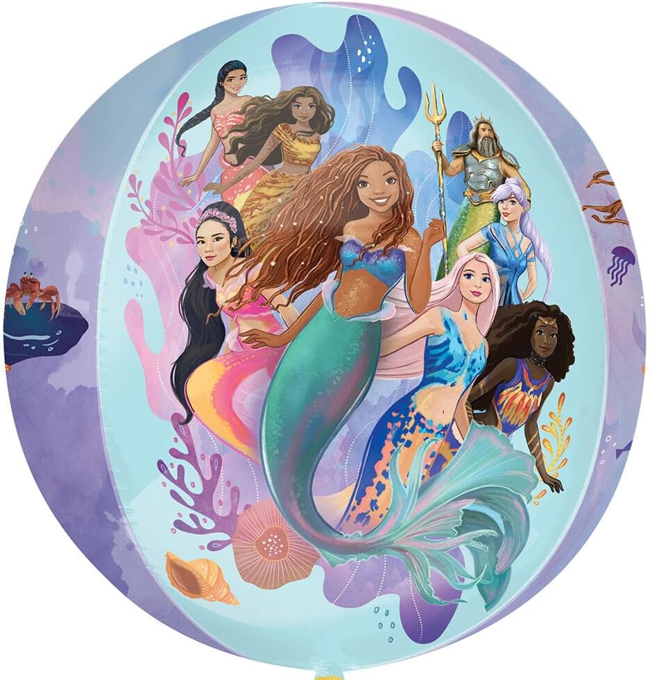 Little Mermaid Birthday Party Supplies Princess Ariel Live Action Balloon Bouquet Decorations