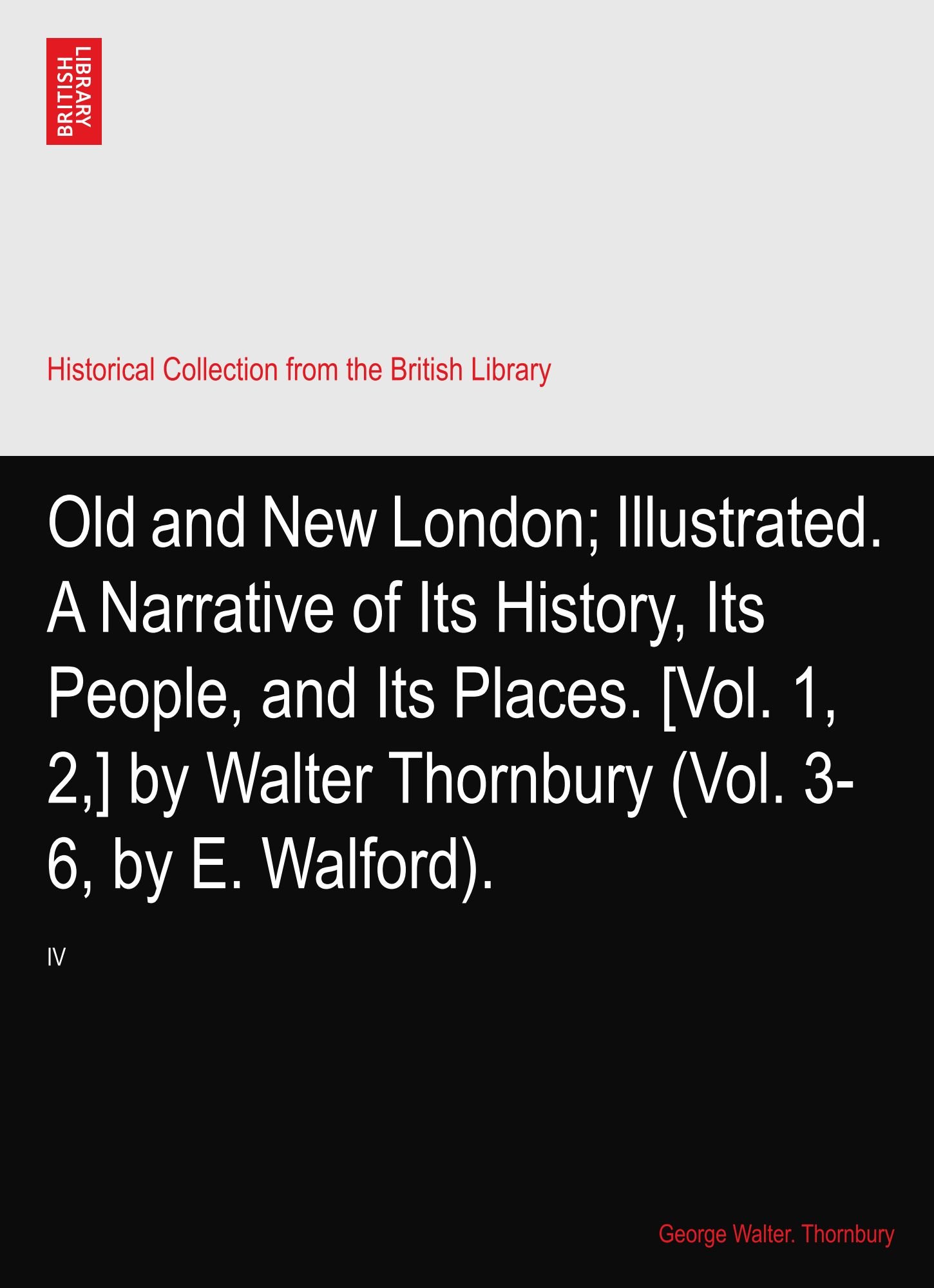 Old and New London ⅣーⅥ(名著普及会) Old and New London Ⅳー