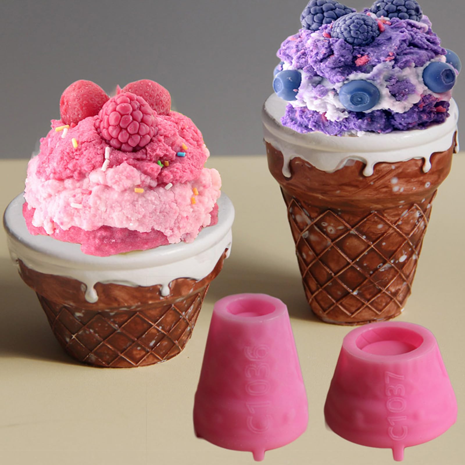 Cuteness, stampo in silicone per gelato, adatto per cioccolato, sicuro per alimenti, flessibile, riutilizzabile