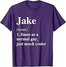 Jake Definition Name Cool Funny Personalized Birthday T-Shirt