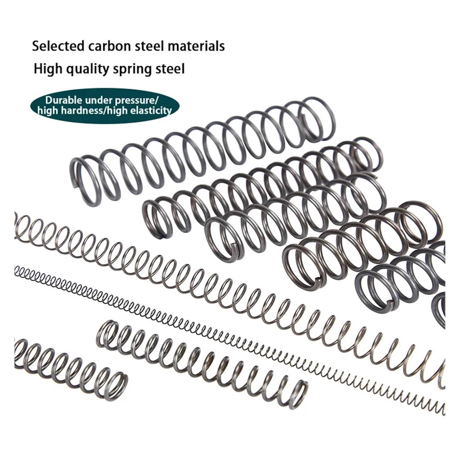 65Mn Steel Wire Diameter 1.5mm Micro Small Compression Spring OD:8mm-25mm Length 15mm~100mm 10Pcs(100mm(10Pcs),10MM_1.5MM)