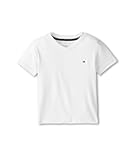 Boys Short Sleeve Flag Solid V-Neck T-Shirt