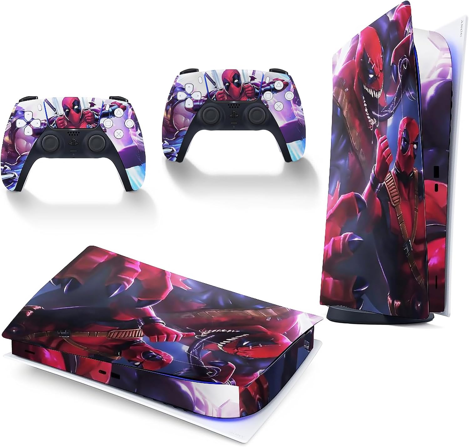 Vinyl Skins for PS5 Controller and Console,Digital Edition Anime ...