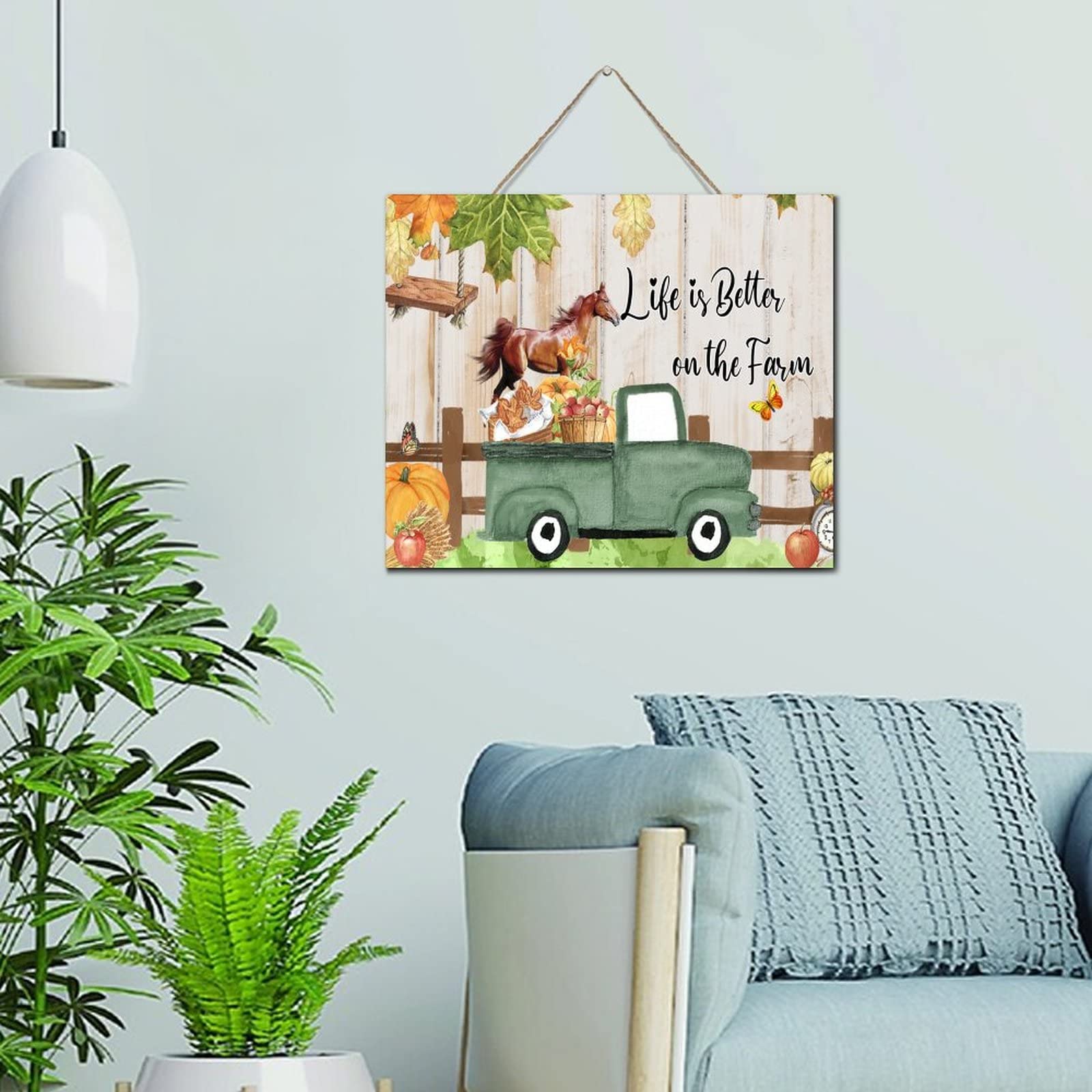 Panneau en bois rustique personnalisé 25x30cm pour décoration murale