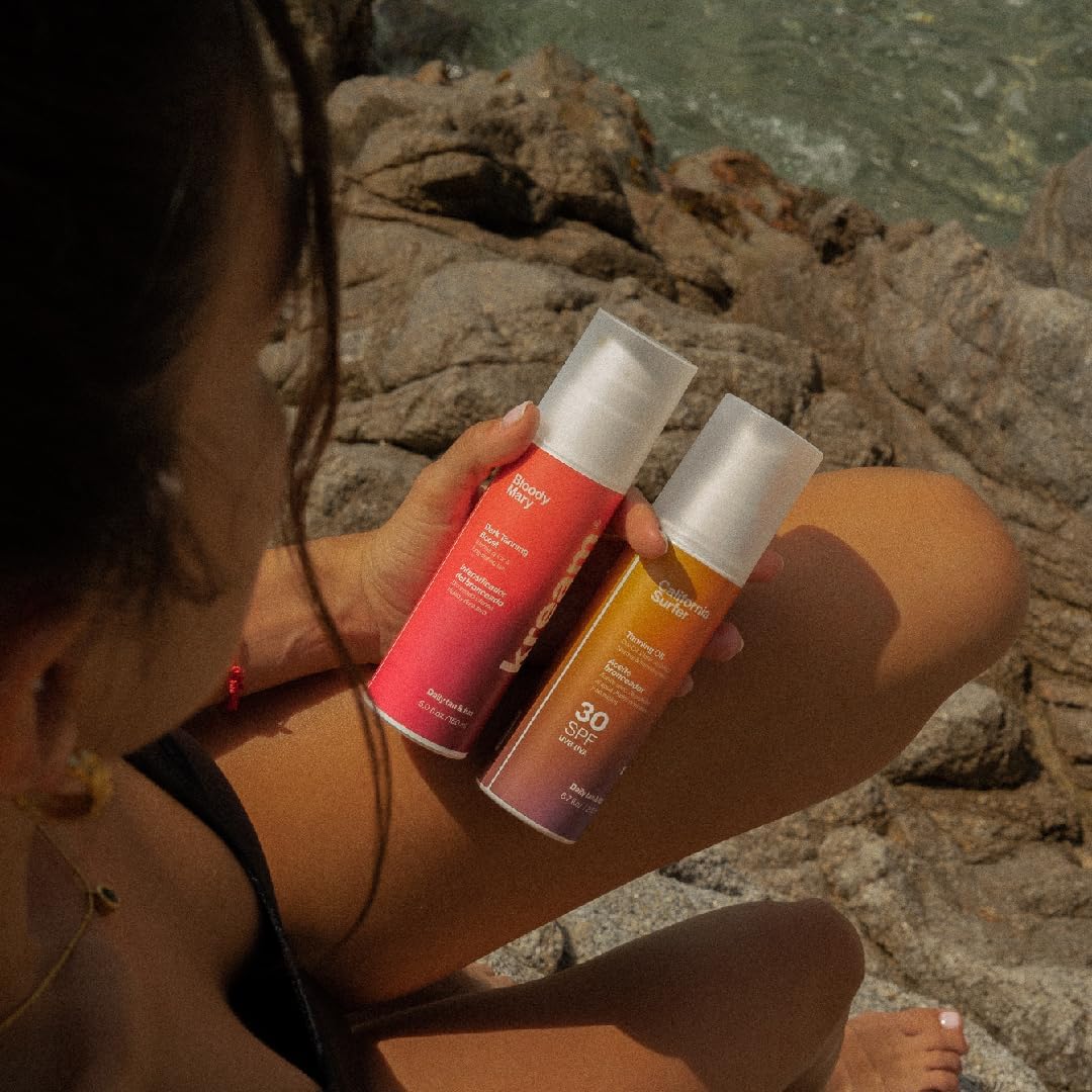 KREAM Summer Pack, Intensificador del Bronceado 150 ml + Aceite bronceador SPF30 200 ml + Protector Solar SPF50 200 ml + After Sun 150 ml