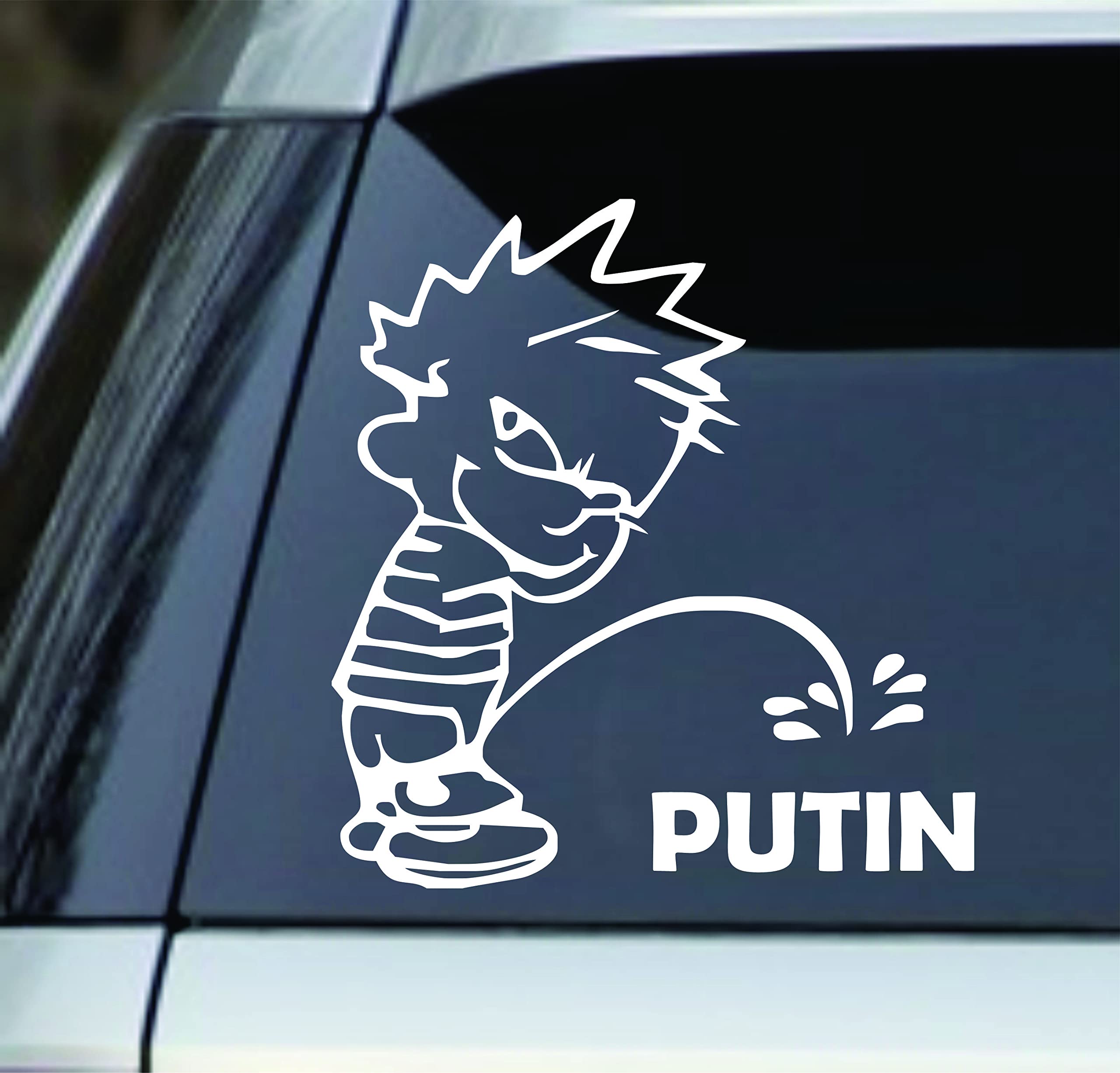 #21 Result of peeing pissing Calvin Peeing Piss Pissing On Putin Window Sticker Decal – (Anti Putin Stop Resist Bumper) Good for Cars, Trucks, laptops, lockers etc : Sports & Outdoors (NONE of the images is related to this website.) peeing pissing Calvin Peeing Piss Pissing On Putin Window Sticker Decal – (Anti Putin Stop Resist Bumper) Good for Cars, Trucks, laptops, lockers etc : Sports & Outdoors