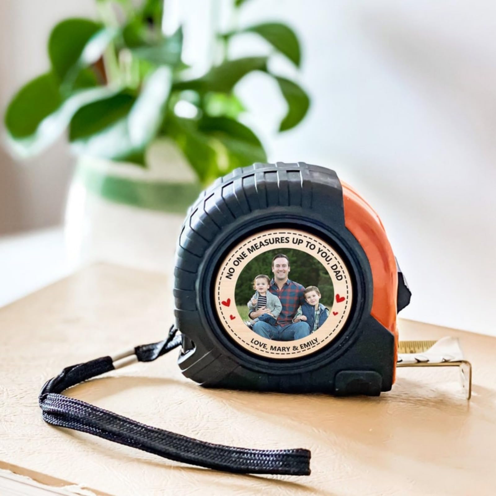 No One Measures Up Personalized Tape Measure,Custom Photo Tape Measure for Dad,Grandpa,Fathers Day,Custom Gift from Daughter, Valentines Gift for