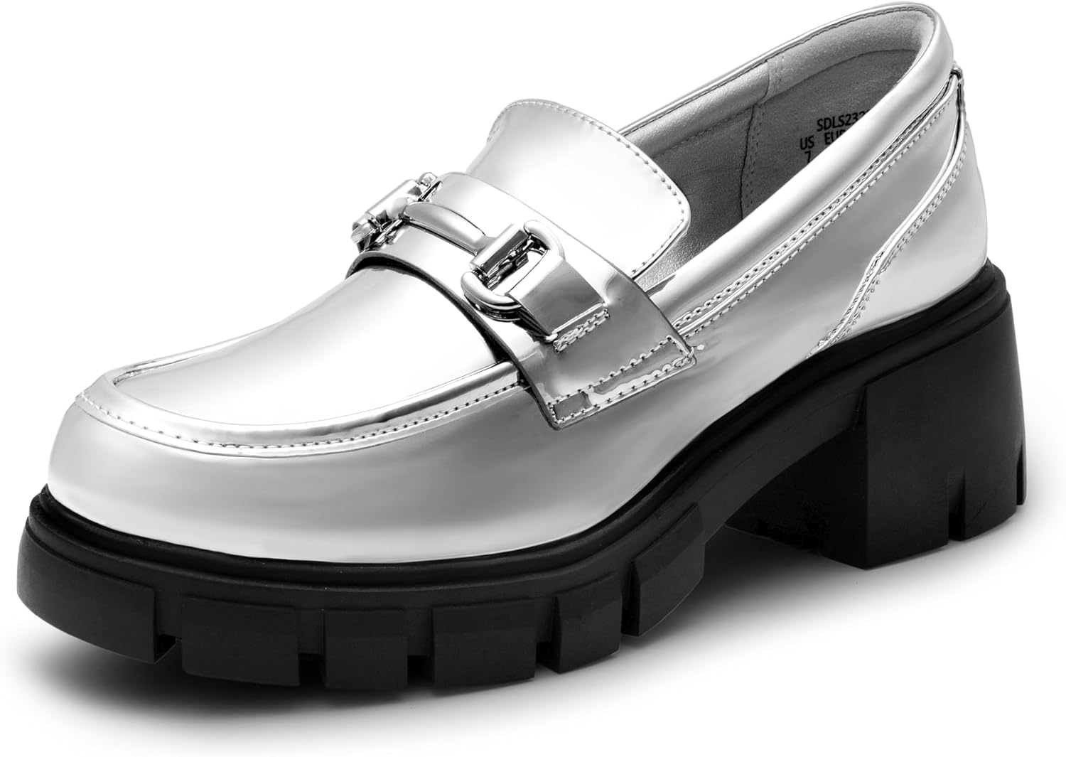 DREAM PAIRS Women's Platform Loafers - Chunky Design