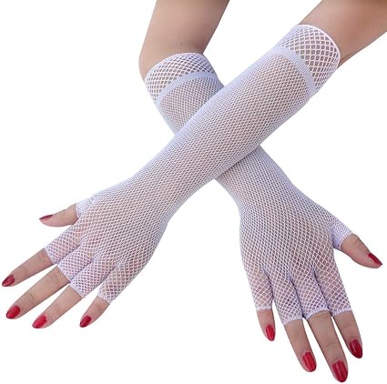 Xiaoqin Guantes del Vestido de Boda de Rejilla de Las señoras Huecos Guantes  de muñeca de conducción de protección Solar de Verano, 1 par (Color :  White) : Amazon.es: Ropa