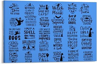 LohxA Halloween Svg BundlePoster Print for Teen Boys Room Wall Art Canvas Painting Print 24x36inch(60x90cm)