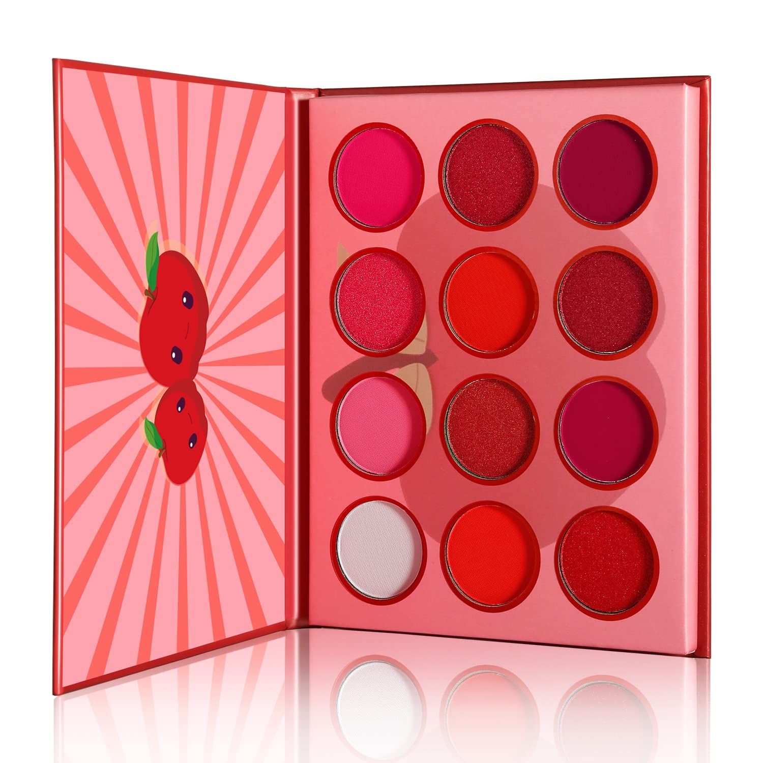 Paletas de sombras de ojos 20pcs / lot rojo sombra de ojos Paleta Cosméticos Blush lindo sombra de ojos personalizado sombra de ojos paleta con logo Paletas de sombras de ojos profesionales (Size : P