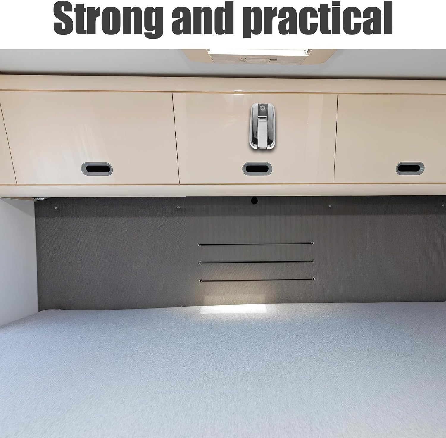 Cabilock Stainless Steel Foldable Boat Hook for Secure Gear Organization and Coat Hanging, Elegant Marine Hardware with Sleek Design, for Cabin and Boat Storage Use