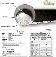 Vista 5 de Easy-Going Funda para Sofá de 4 Plazas Reversible Cubierta para Sofá Resistente al Agua Funda para Sofá con Varillas de Espuma Correas Elásticas