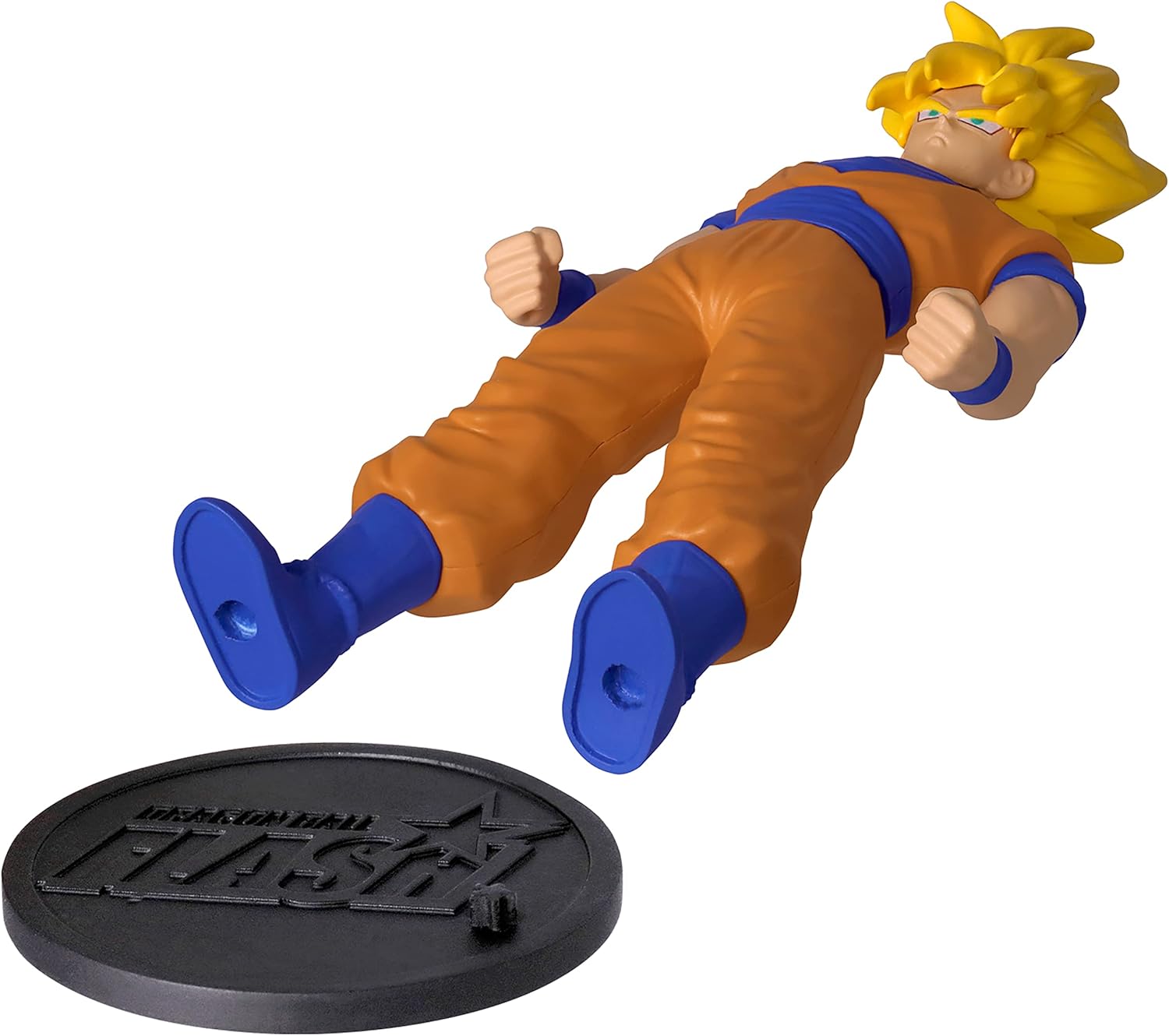 Dragon Ball Super Saiyan Goku Anime Figure | 4'' Tall Super Saiyan Goku Action Figure Contains Collectible Coin Manga