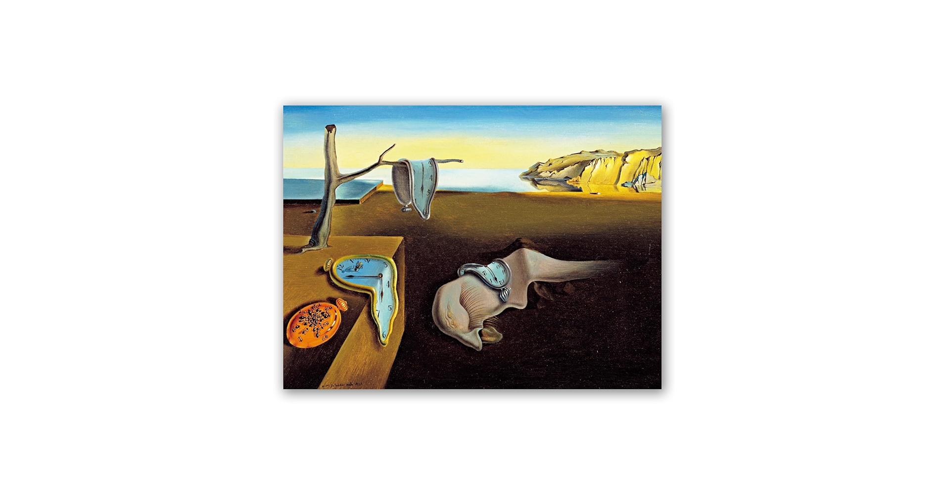 Dali、Persistence of Memory、希少画集画、新品額付 Dali、Persistence of Memory、希少画集画、新品額付 Amazon.com