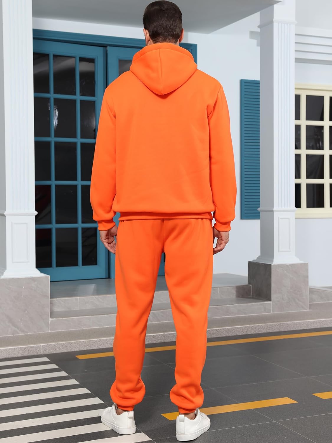 Tuveke Sweat Suits For Men Set 2 Pcs Hoodie Jogger Sweatsuits Size S To 3XL - Image 4