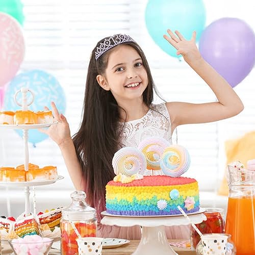 Miniatura 273 de CIEHER Juego de corona de cumpleaños 50 + banda de 50 y fabulosa banda + pin de perlas, tiara, regalos de 50, decoraciones para mujeres amigas