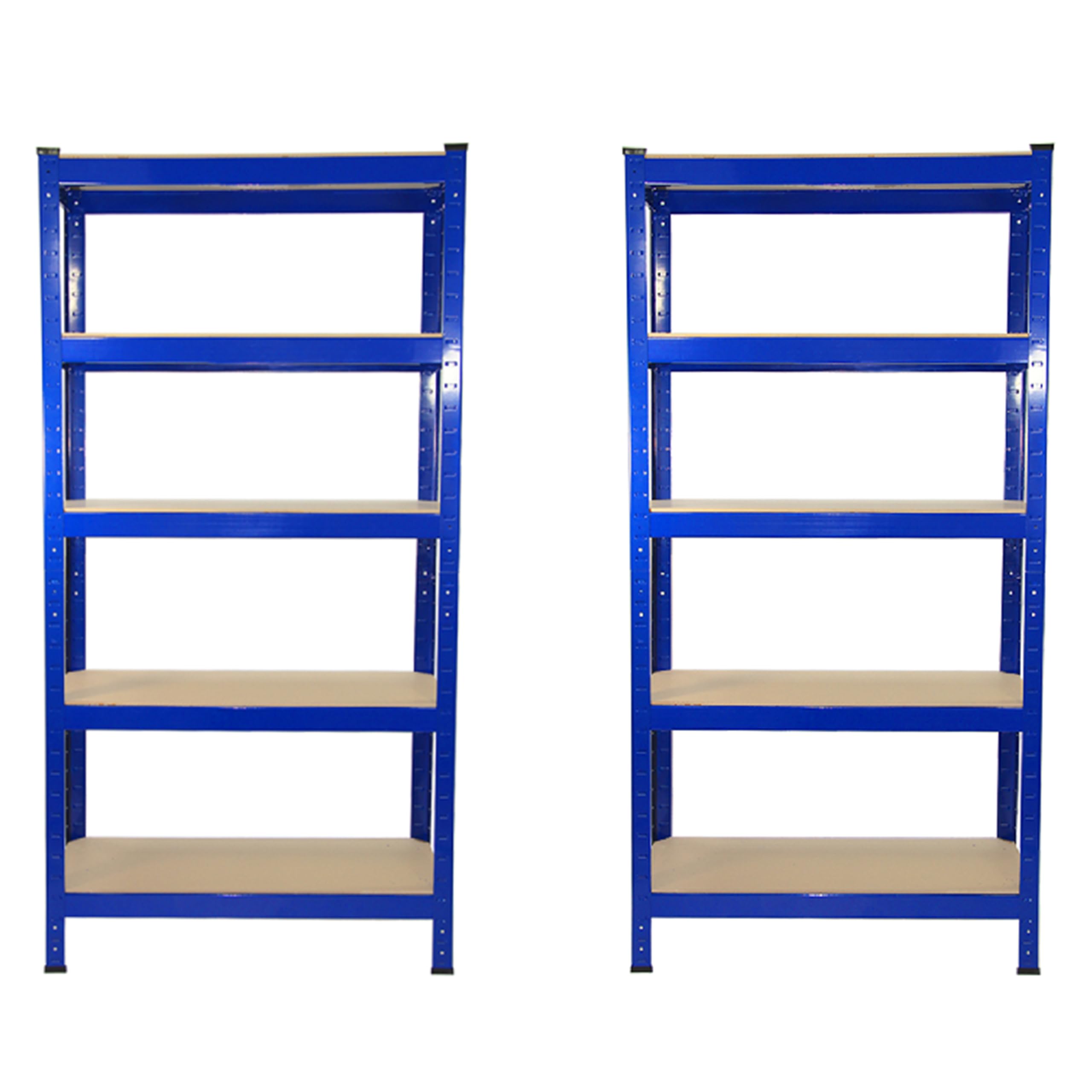 Rackhams Blue 2 X T-Rax Metal Racking Units (75Cm X 150Cm X 30Cm)