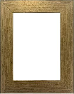 US Art Frames 19x28 Bright Gold Flat 1.25 Inch, Smooth Wrapped Finish Wood Composite Wall Decor Picture Poster Frame