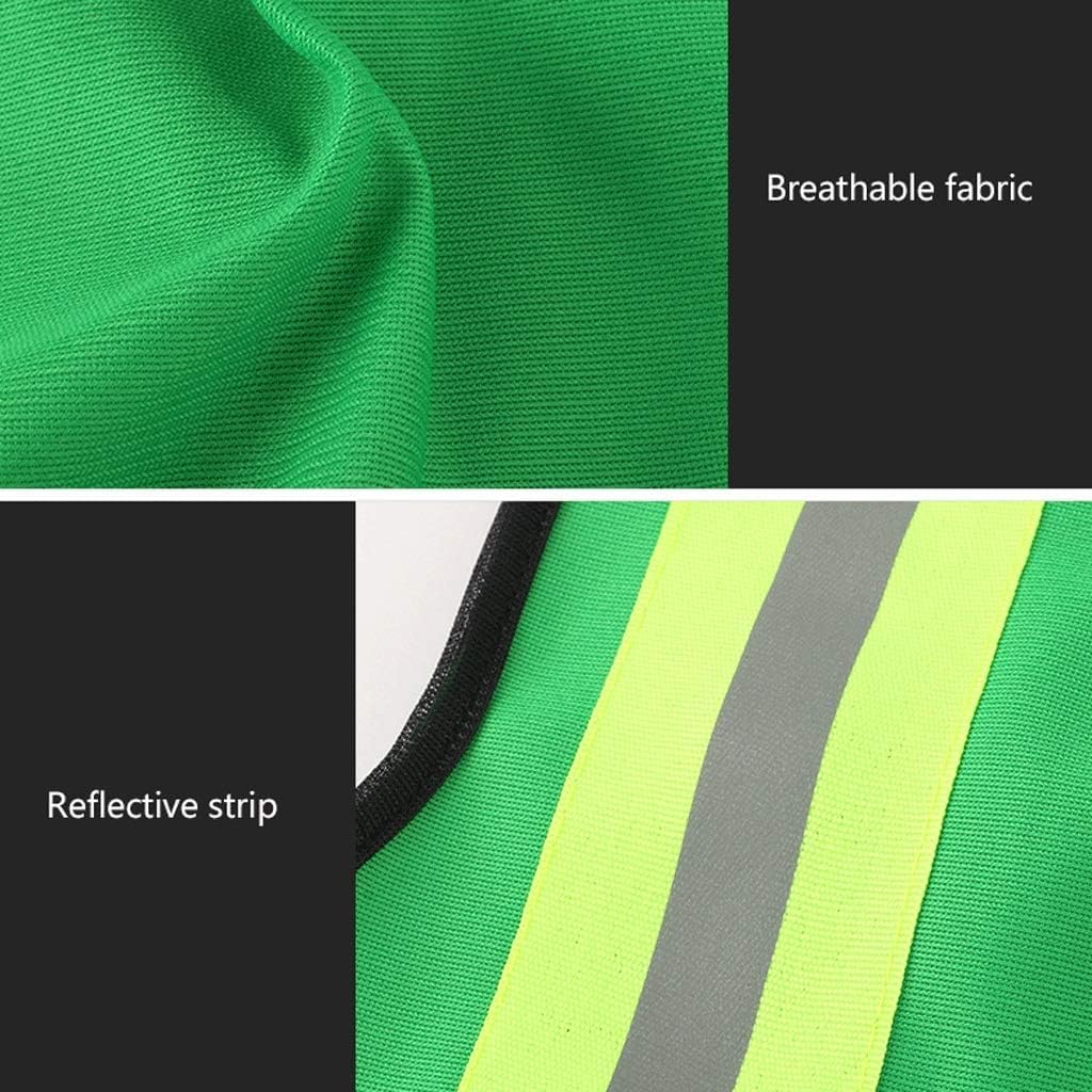 Gilet de sécurité Portable, Gilet réfléchissant ha Gilet de sécurité Gilet de sécurité léger Gilet réfléchissant en Tissu tricoté for la Course à Pied Sport Réfléchissant