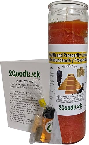 Vela perfumada vestida de riqueza y prosperidad - Veladora Preparada Abundancia Y Prosperidad