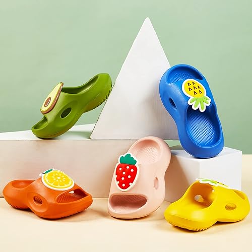 Miniatura 7 de Drecage Sandalias antideslizantes para niños y niñas, para playa, ducha, baño, agua, Azul