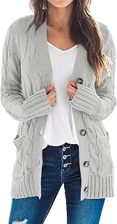 Prettygarden Knitted Cardigan Sweater Outwear