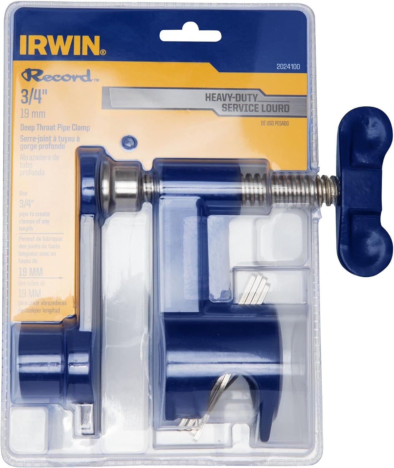 Irwin Industrial Tools 2024100 3/4-Inch Deep Throat Pipe Clamp