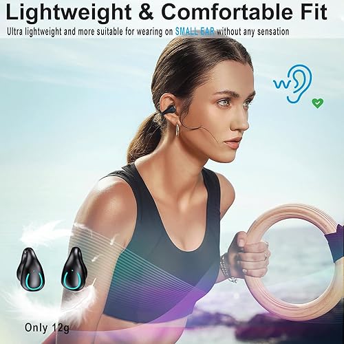 Miniatura 3 de Ertuly Auriculares de conducción ósea auriculares inalámbricos Bluetooth para Android iPhone auriculares inalámbricos deportivos con ganchos para