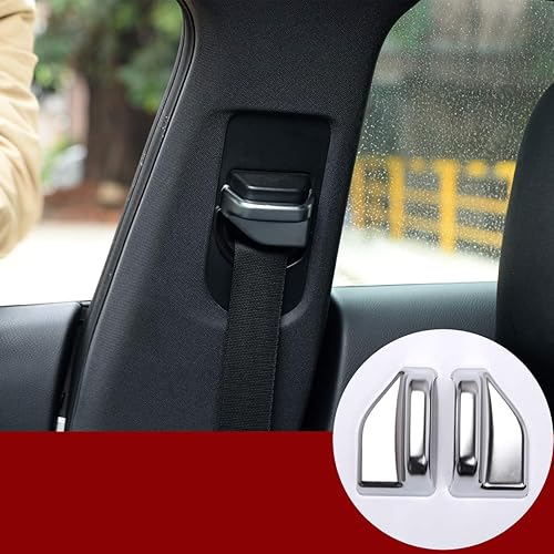YIWANG ABS cromo cinturones de seguridad cubierta ajuste 2 unids para Mercedes Benz CLA GLA B clase W117 auto accesorios