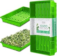 Vista 1 de Bandejas de inicio de semillas 1020, bandeja para plantas, bandejas de cultivo de microverdes, bandejas de semillas de plástico, bandeja