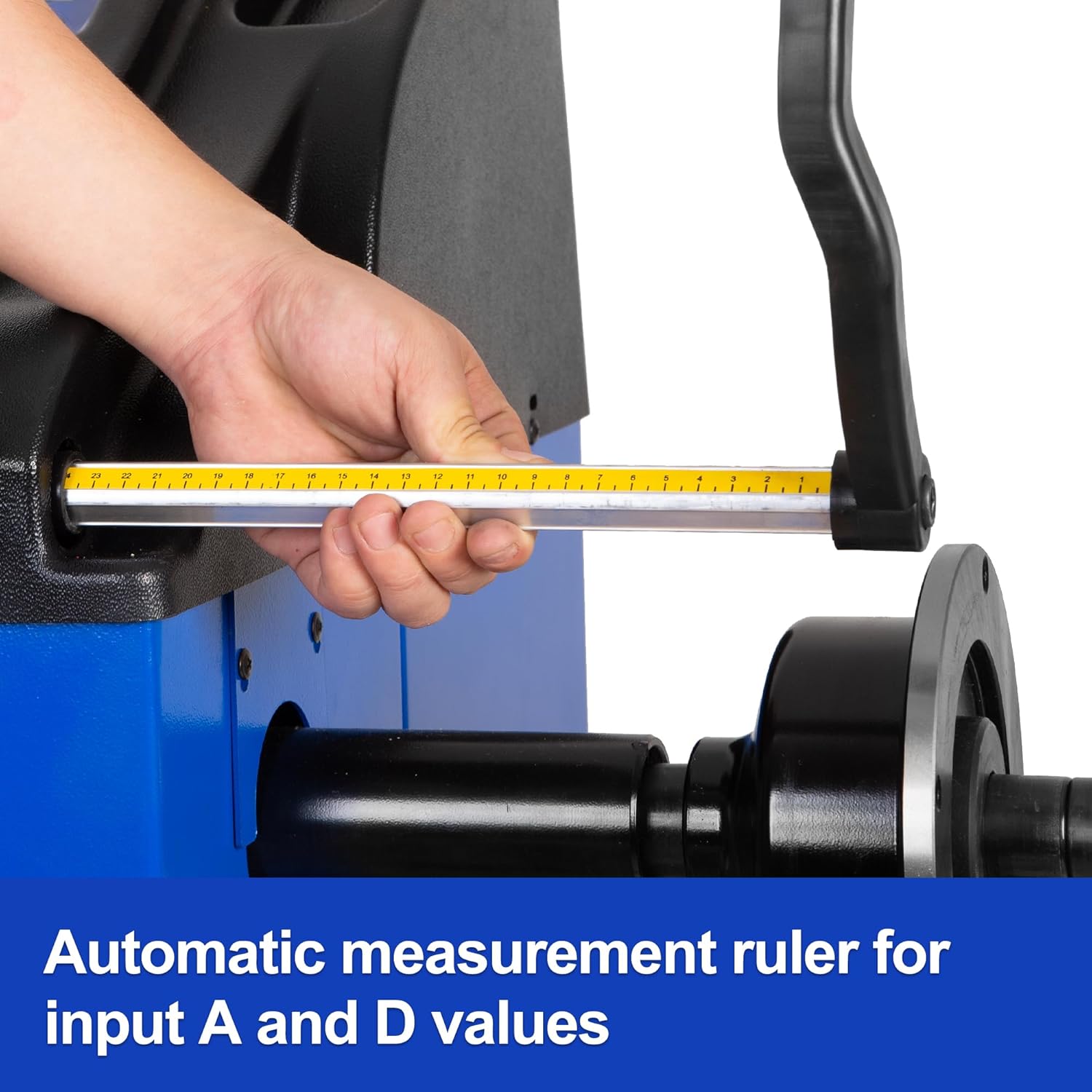 Automatic measurement ruler for input A and D values