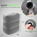 BETUS Dreamer Comfort Inflatable Foot Rest Travel Pillow - Ultra Comfortable and Compact - Toddle & Kids Leg Rest Stool for Long Flight/Trip by Airplane or Car