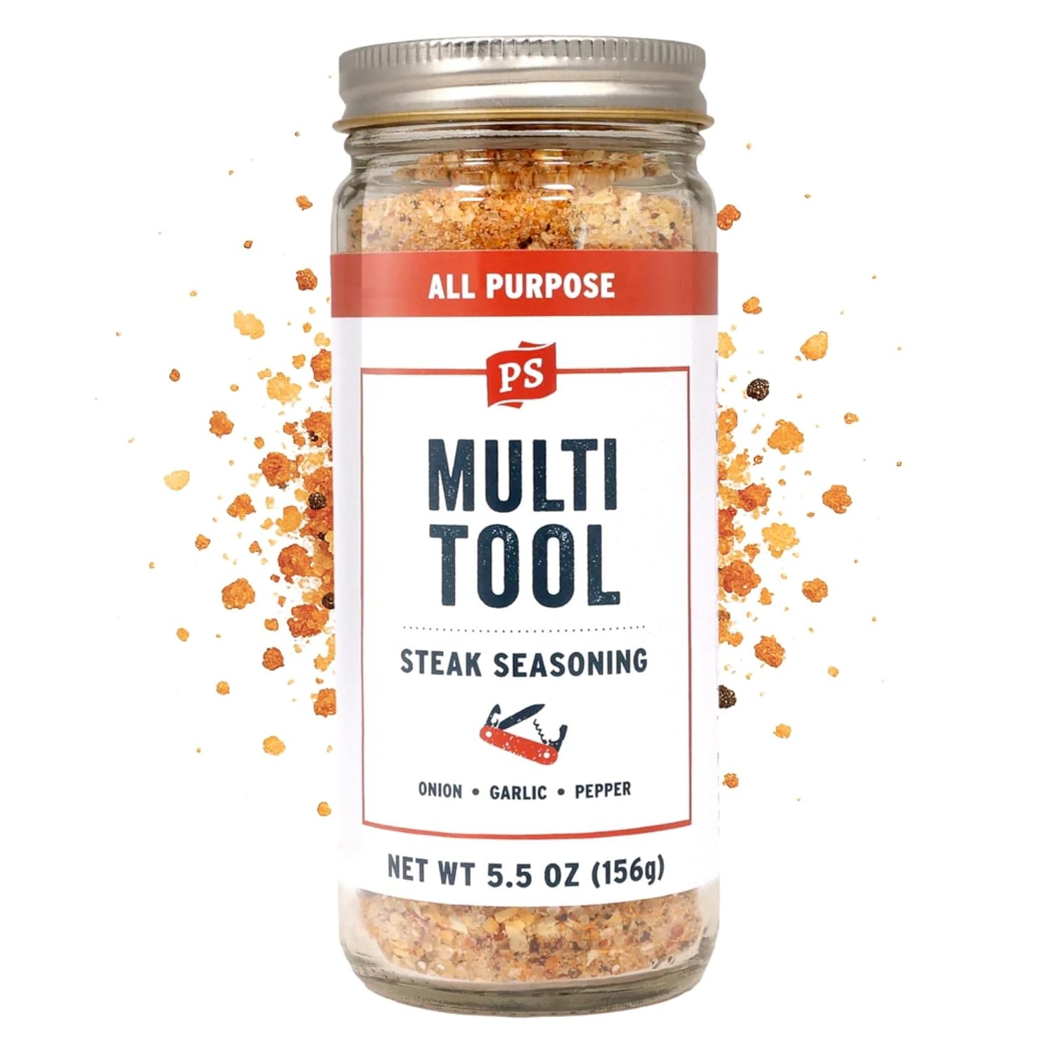 PS Seasoning Multi Tool Ultimate Blend - All Purpose Seasoning 29.1oz - Classic SPG BBQ Seasoning for Smoking, Grilling, Multipurpose Dry BBQ Rub & Topping for Steaks, Burgers, Veggies, Chicken, Beef