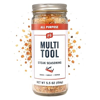 PS Seasoning Multi Tool - Steak Seasoning for Grilling - All-Purpose Seasonings and Spices for Cooking, with Garlic and Onion - Steak Spice Blend for Prime Cuts, Burgers, Pork, Chicken, Potatoes