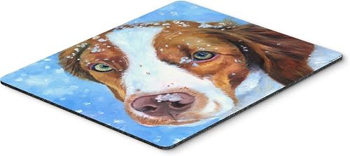 Caroline's Treasures 7348MP Snow Baby Bretagne Spaniel Mauspad, Hot Pad oder Unt