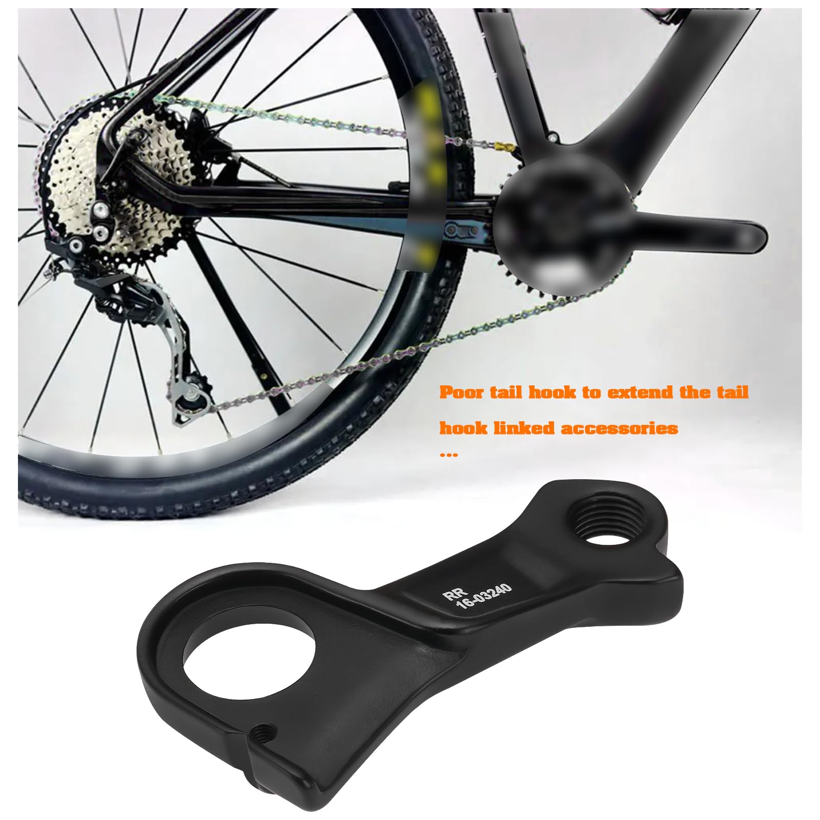 Fahrrad-Umwerferaufhänger Schaltauge für Hinten Schaltauge für Hinten Fahrrad-Endhaken Kompatibel mit Cube Axial WS/Agree C/Cross Race # 10063 / # RR 16-03240