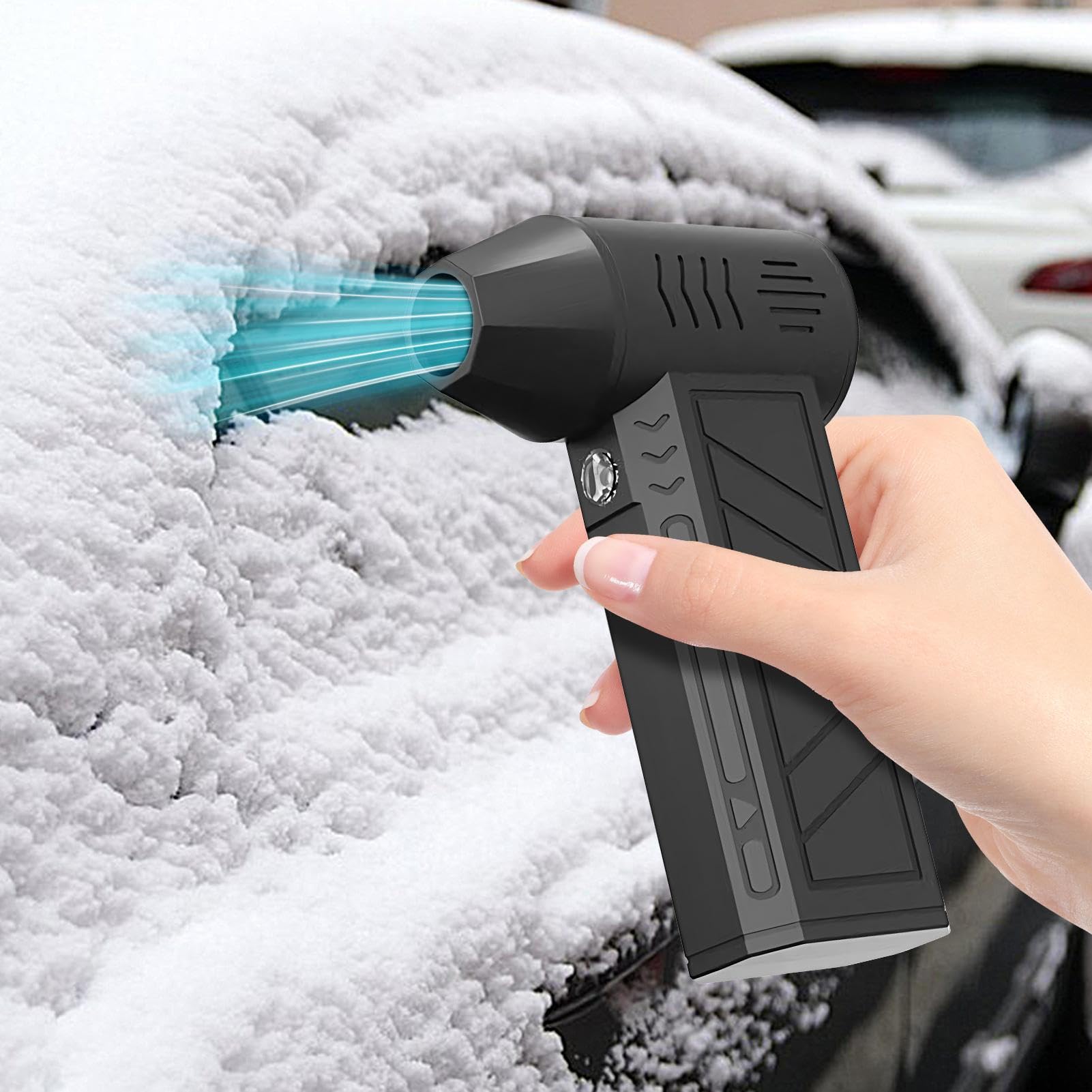 Soplador De Aire Inalámbrico,Soplador Eléctrico Pequeño con Velocidad Ajustable - Máquina Secadora Portátil de Mano con 3 Velocidades para Electrónicos Ordenador Teclado