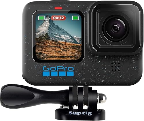 Miniatura 2 de Suptig Tornillos de pulgar 3 piezas largo y 1 tornillo de pulgar corto para Gopro Hero 13/Hero 12/11/10/9/8/7/6/5/4/3+/3/Hero Session Gopro Max y