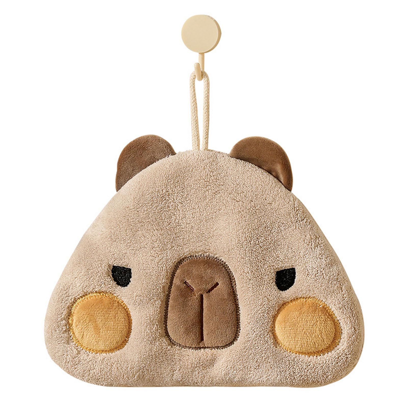 Buxuaaaa Shape Fleece Hand Towel, Easy Hanging Quickly Dry Face Washcloth for Daily Use Soft Plushes Towel Hand