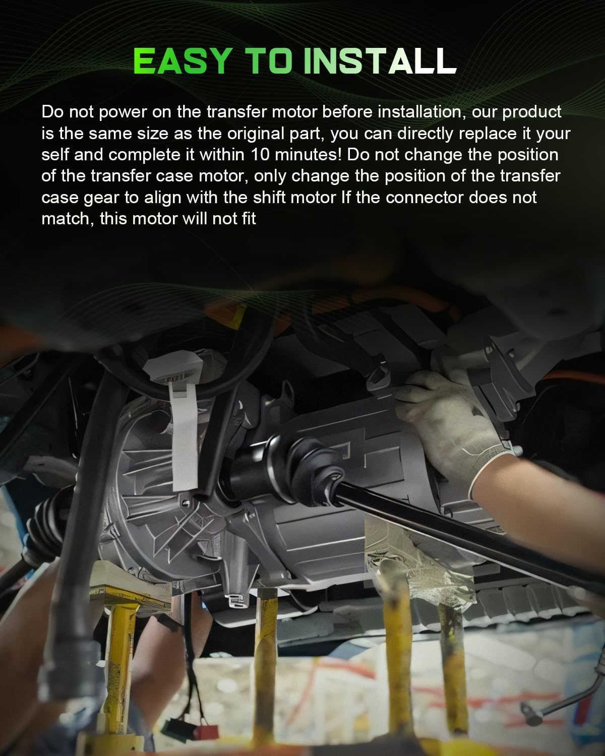 SCITOO 523900 RV Power Gear Slide Out Motor PN K01250-C600 RPM 22 AMP 12 Fit Gear Ratio:131:1 RPM:22 K01265D300 Gear Ratio Lower