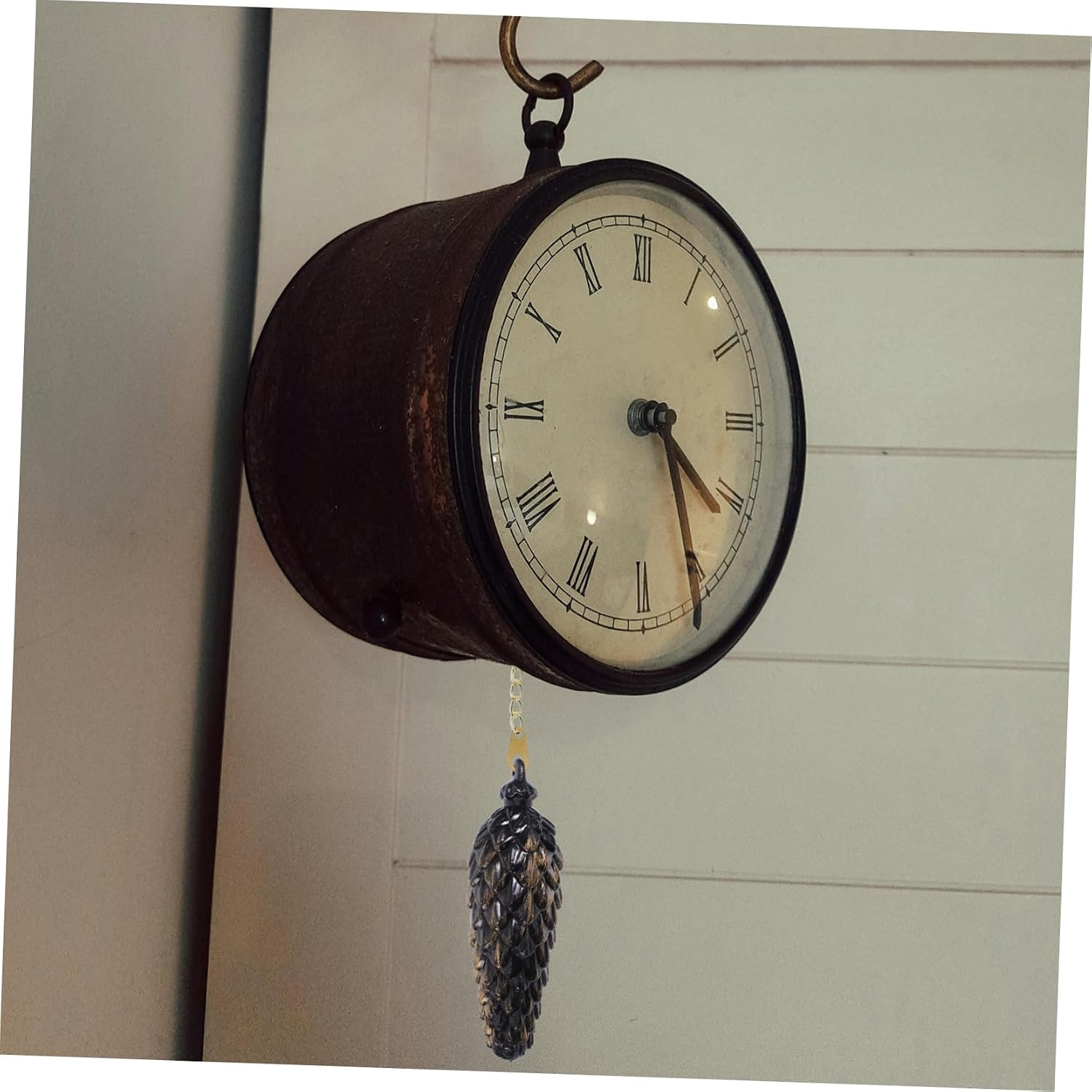 Mikikit 2pcs Cuckoo Clock: Mechanical Movement Wall Hanging Decorative Traditional Cuckoo Clock with Music for Home Office and Living Room Decor