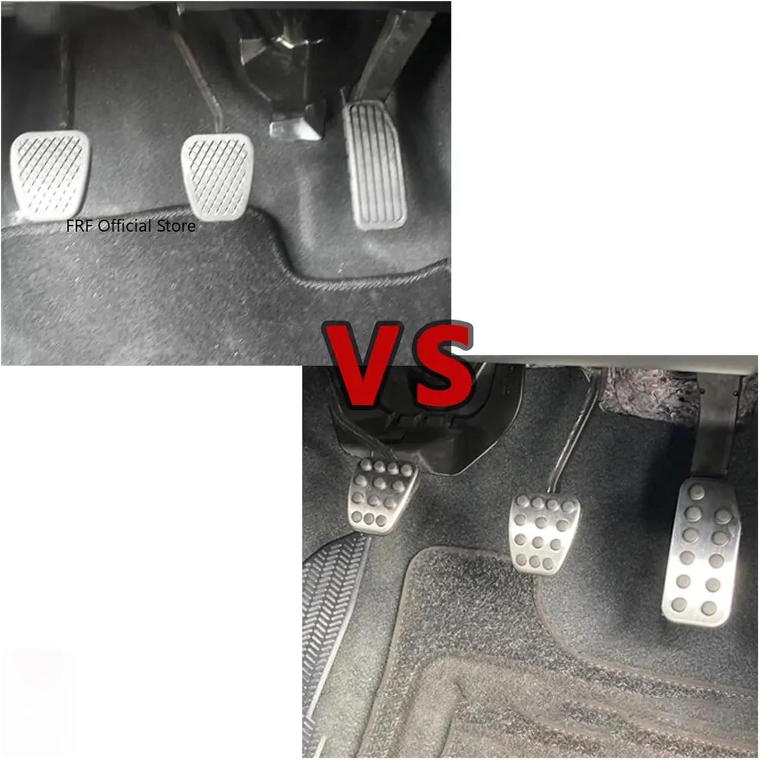Compatible For Honda Fit Jazz 2009 2010 2011 2012 2013 2014 City XRV HR-V Vezel AT MT Car Pedals Accelerator No Drilling Brake Pedal Cover(2 pcs)