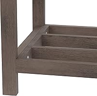 Vista 9 de Hillsdale Muebles Amelia - Taburete de tocador, gris antiguo