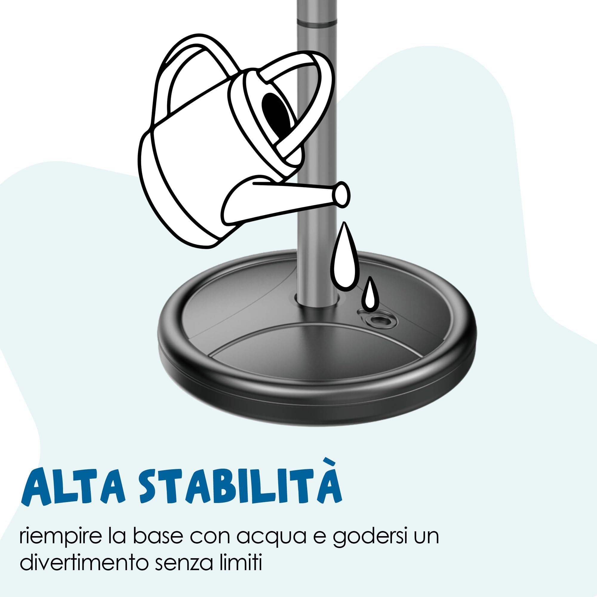 alldoro 60231 Segnali stradali - Set di 6 segnali stradali per Bambini, per l'educazione alla Sicurezza Stradale, Altezza 75 cm