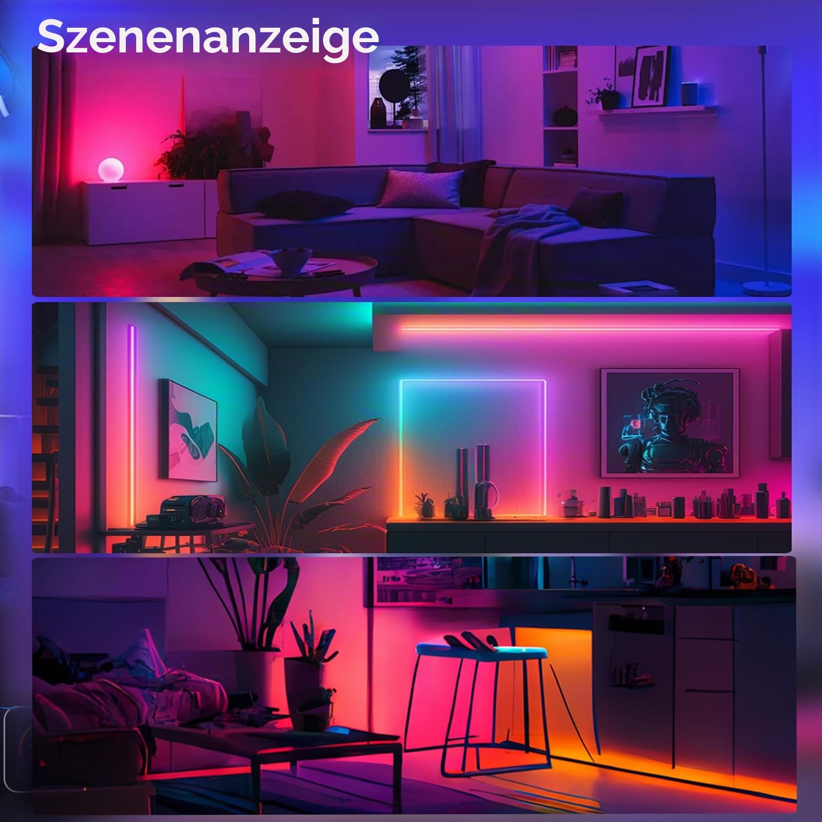 4-Kanal WLED Controller mit Mikrofon, ESP32 Musik-LED-Controller DC 5-24V, Kompatibel mit Adressierbaren RGB LED Streifen WS2811 WS2812B SK6812 WS2815, 4 Individuelle Ausgänge