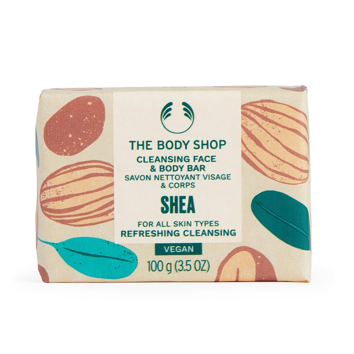 The Body Shop Shea Cleansing Face &amp; Body Bar &ndash; Refreshing &amp; Energizing &ndash; Vegan &ndash; 3.5oz