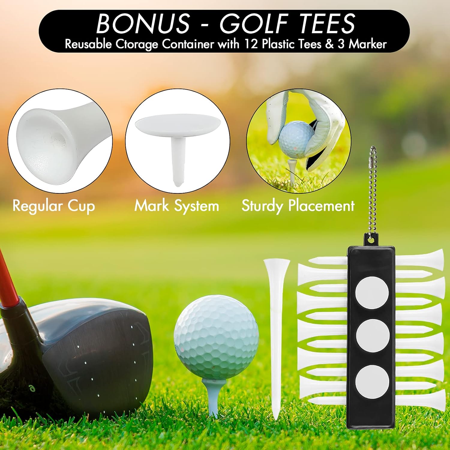 sprookber Golf Accessories Set - PRO Retractable Golf Club Brush, Microfiber Waffle Pattern Golf Towel, Golf Divot Repair Tool, Golf Ball Marker - Golf Club Cleaning Kit, Golf Accessories for Men : Sports & Outdoors