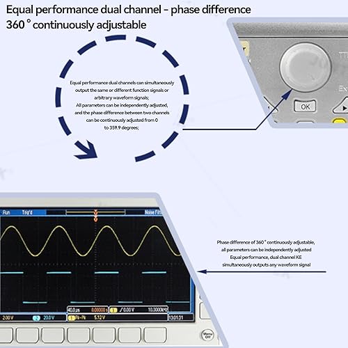 Miniatura 8 de JDS2900 DDS generador contador 15MHz 30MHz 40MHz 50MHz 60MHz alta exactitud Dua canal Función de onda arbitraria Generador Medidor de frecuencia